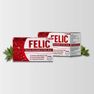 Felic Tablets | Iron & Folic Acid Support For Pregnancy & Anemia | Iron Supplement For Pregnancy, Folic Acid Anemia Tablets, Prenatal Iron Tablet, Immunity Support Supplement, Iron With Folate For Women