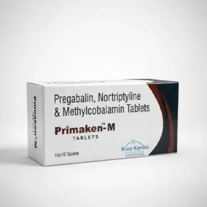 PRIMAKEN M Tablet | Neuroprotective Support For Nerve Pain & Brain Health | Nerve Pain Relief Tablet, Neuropathy Medication, Diabetic Neuropathy Treatment, Pregabalin Nortriptyline Combo, Methylcobalamin For Brain Health