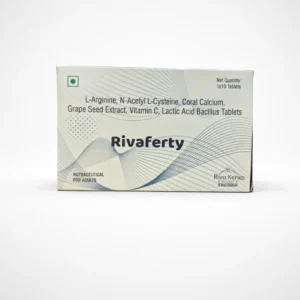 RIVAFERTY | Daily Wellness Formula For Energy, Immunity & Strength | Daily Energy Supplement, Antioxidant Formula For Adults, Stamina Booster, Coral Calcium Capsules, Gut Health Probiotic, Immunity Booster Tablet