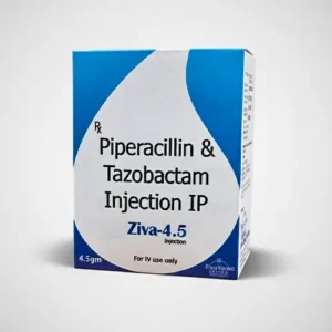 ZIVA 4.5 Injection | Piperacillin + Tazobactam For Severe Infections | Piperacillin Tazobactam Injection, IV Antibiotic, Broad-Spectrum Antibiotic, Severe Infection Treatment, Hospital Injection, Pneumonia Antibiotic, Diabetic Foot Infection, Postpartum Infection Treatment, Skin And Bone Infection Medicine